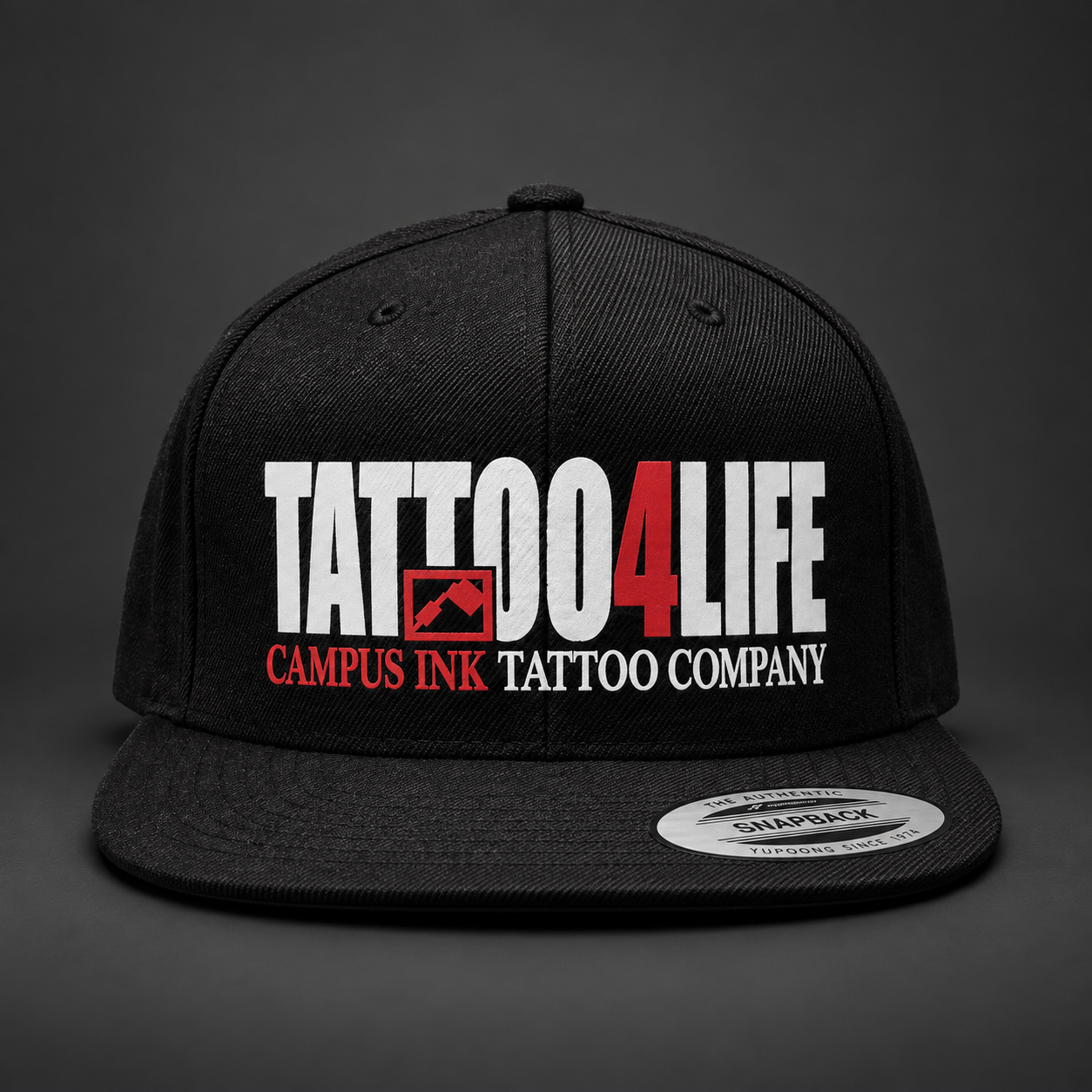 Schwarze Campus Ink Snapback – Tattoo 4 Life