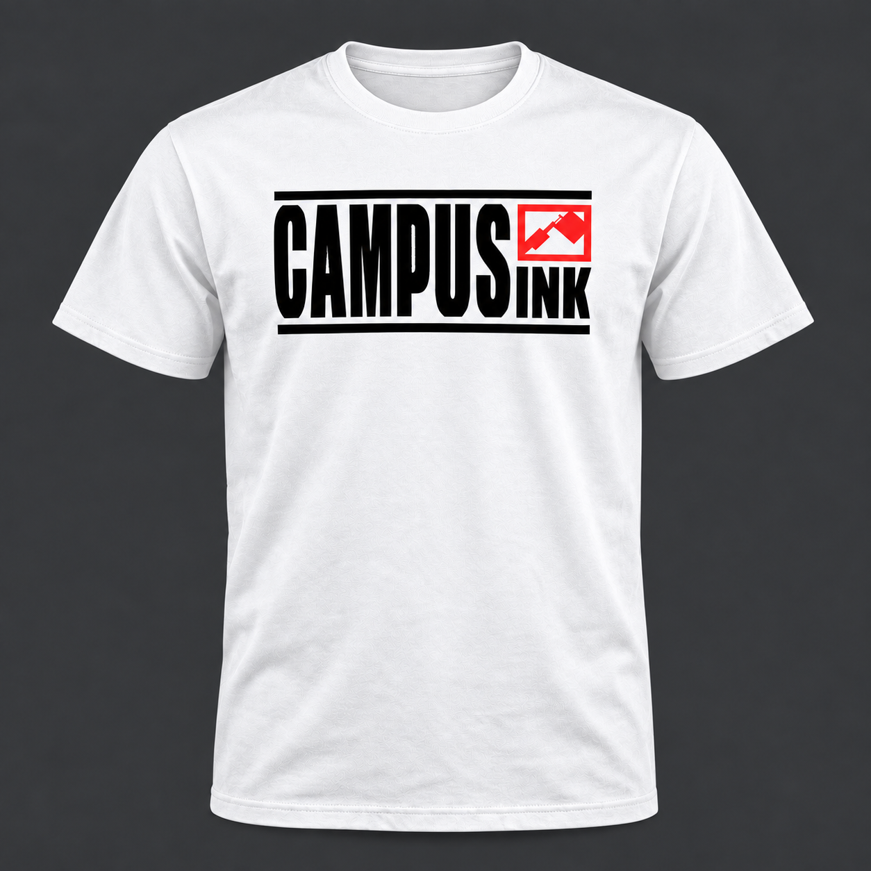 Weißes Campus Ink Unisex-Shirt