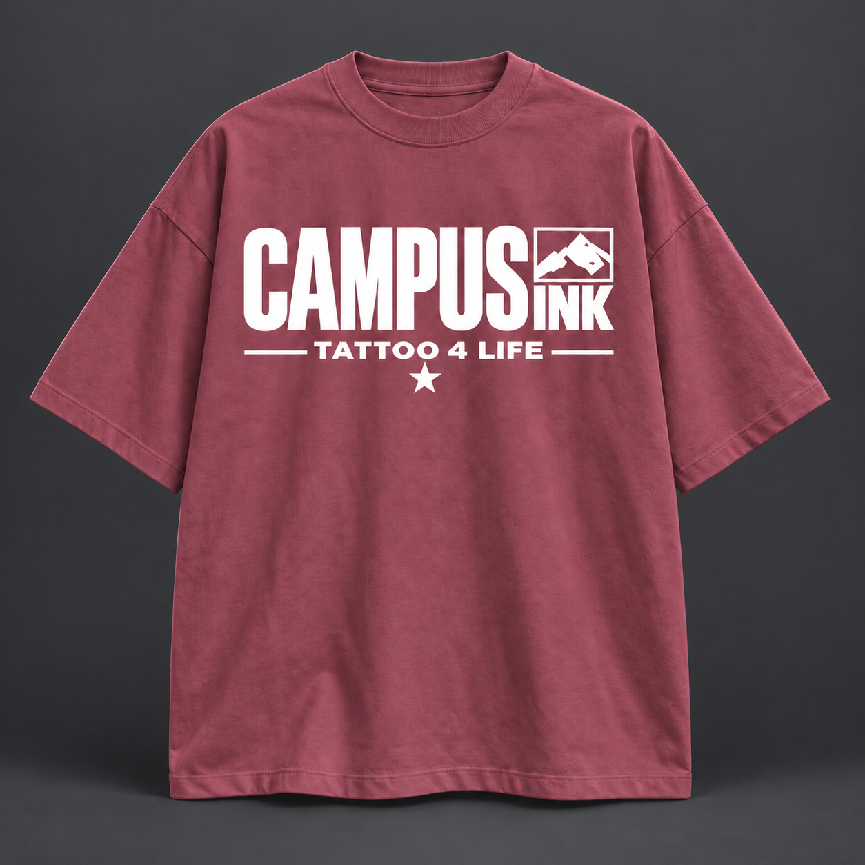 Campus Ink Merch Shirt in Bordeaux