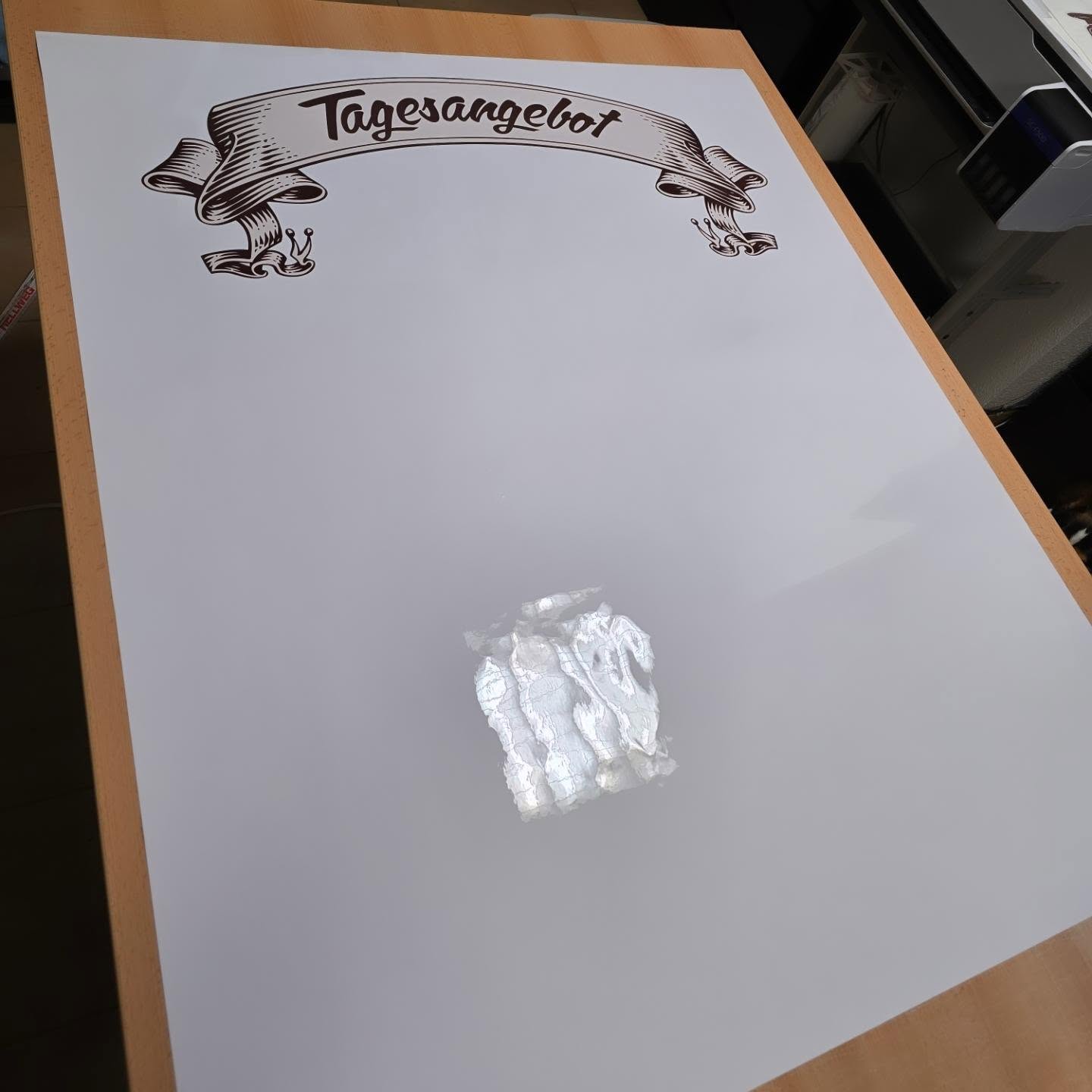 Großformatdruck Schild Tagesangebot – Beispielprojekt Chemnitz